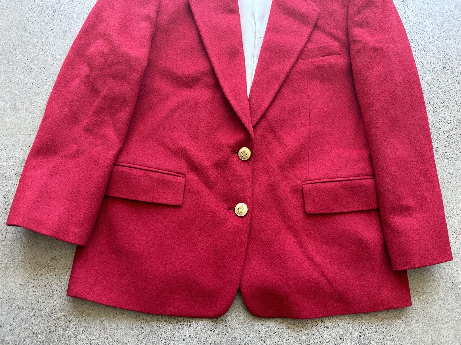 Vintage Pietxafes for Studio 121 Red 4-Pocket Blazer USA Made See Measurements