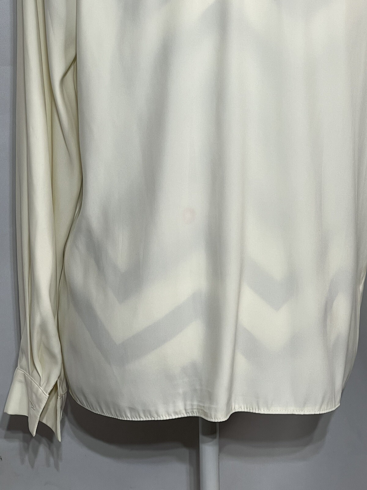 Jo Hardin Women 8 Vintage Cream Long Sleeve Business Casual Secretary Blouse
