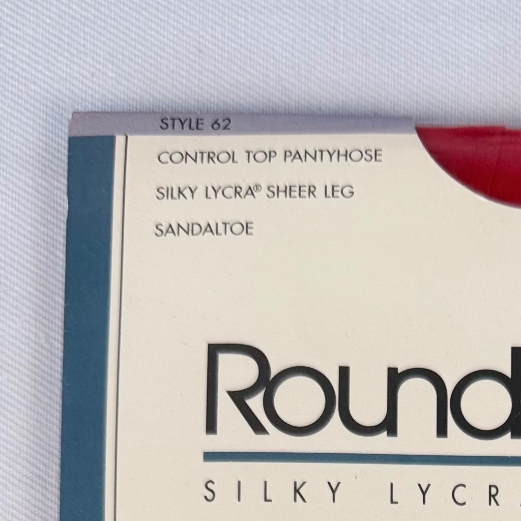 New Vintage Round the Clock Control Top Pantyhose Parrot Red Sz B Tights