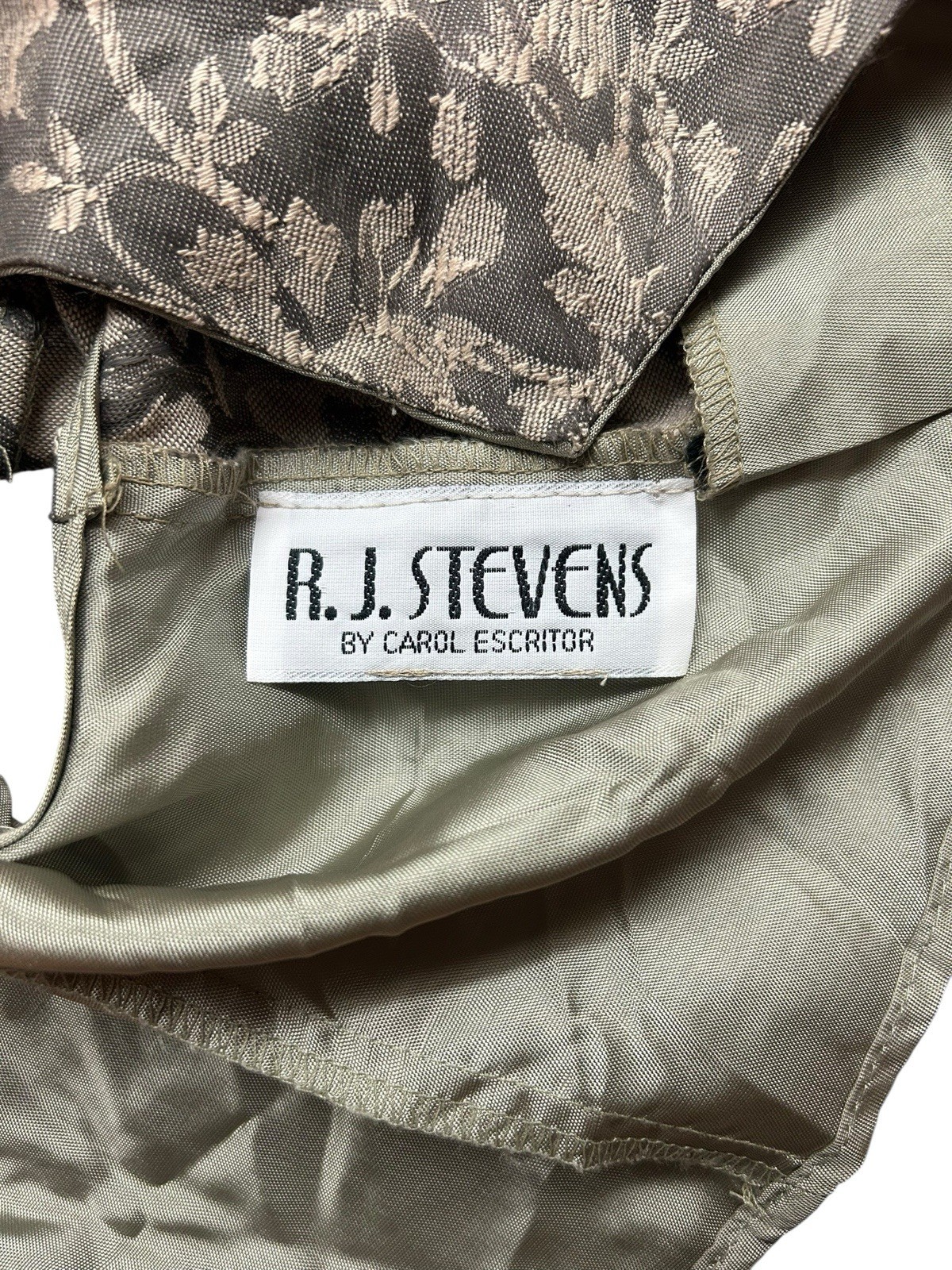 RJ Stevens Vest Womens One-Size Green VINTAGE Elegant Mother of Pearl Buttons