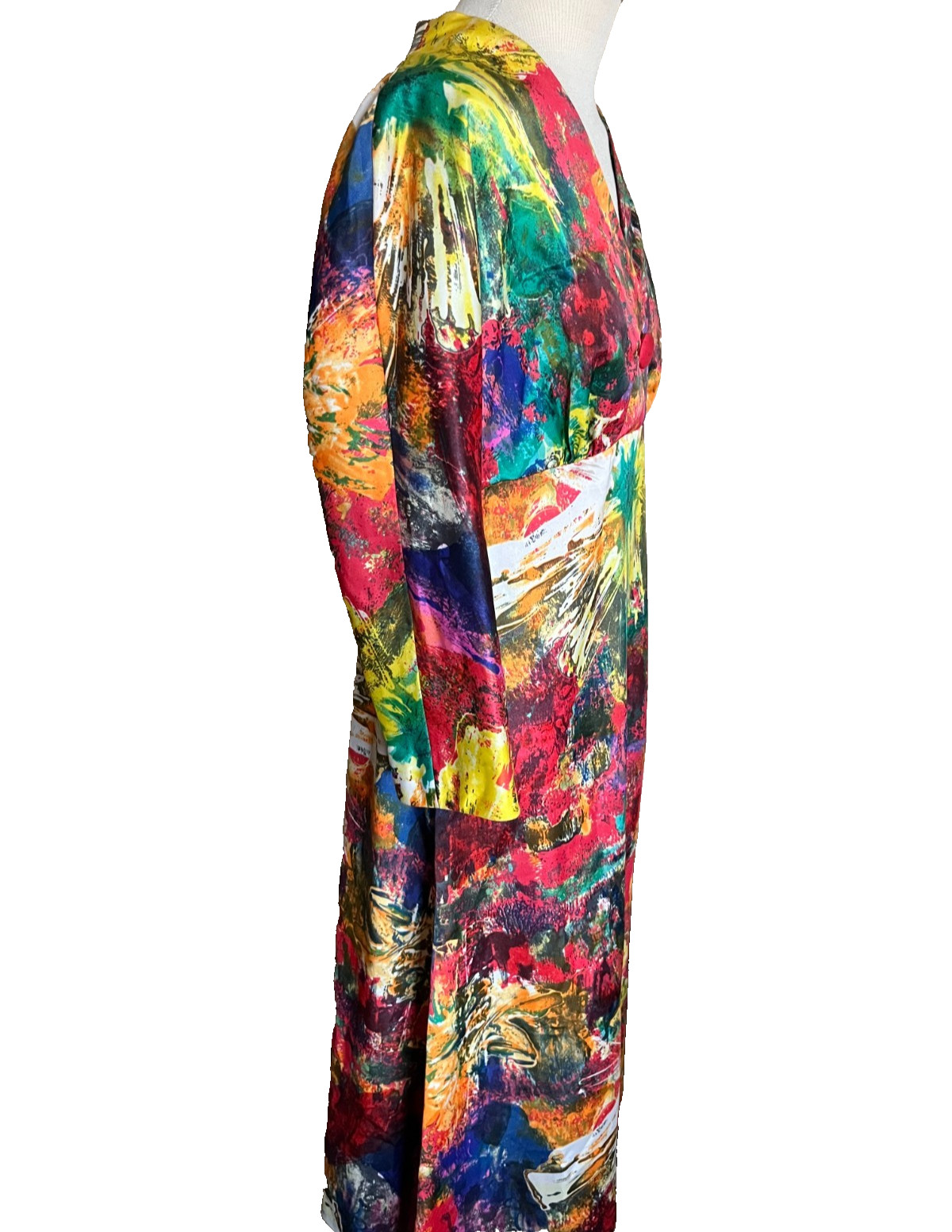 Tori Richard Honolulu Hawaiian Dress Vintage Maxi Hong Kong Colorful Size M/L