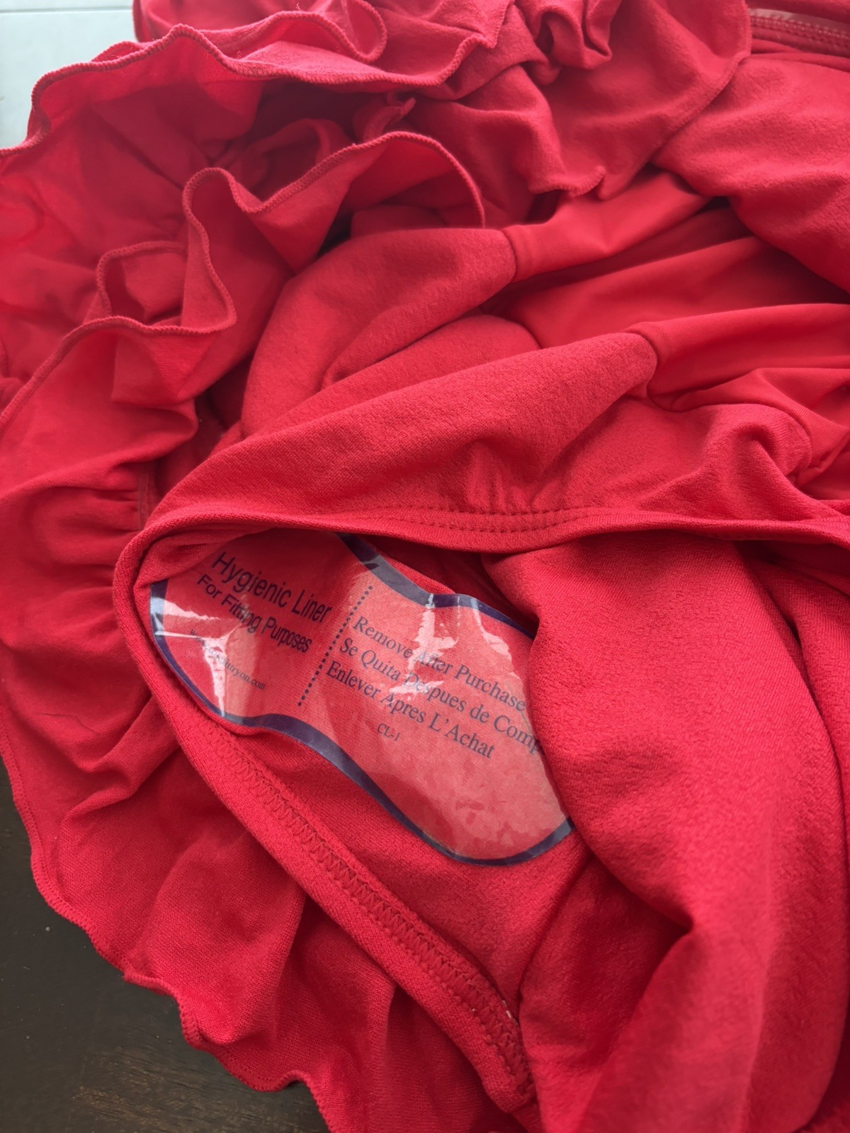 2000s Vintage DEADSTOCK Juicy Couture Cherry Red Swimsuit One Piece Y2K