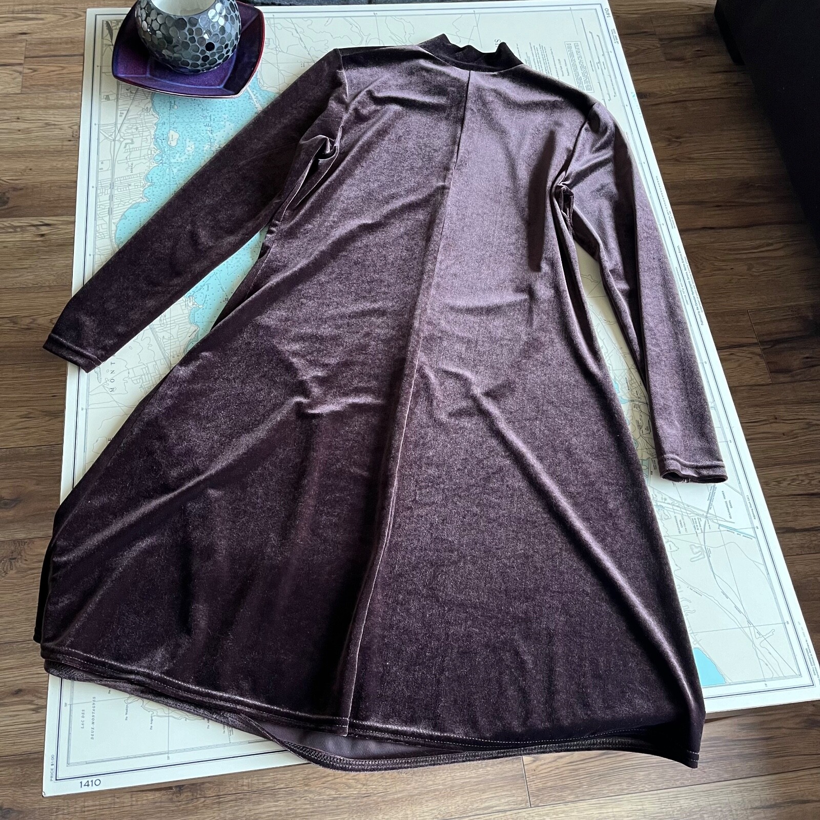 Vintage 90s Eaton Essentials Velvet Dress