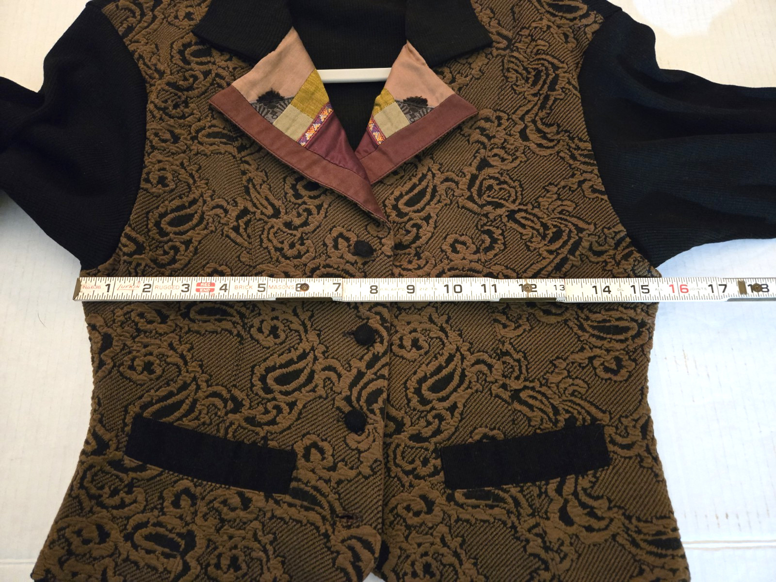 Womens Blazer / Vest with sleeves by LA BONNE RENOMMEE See measurments Vintage