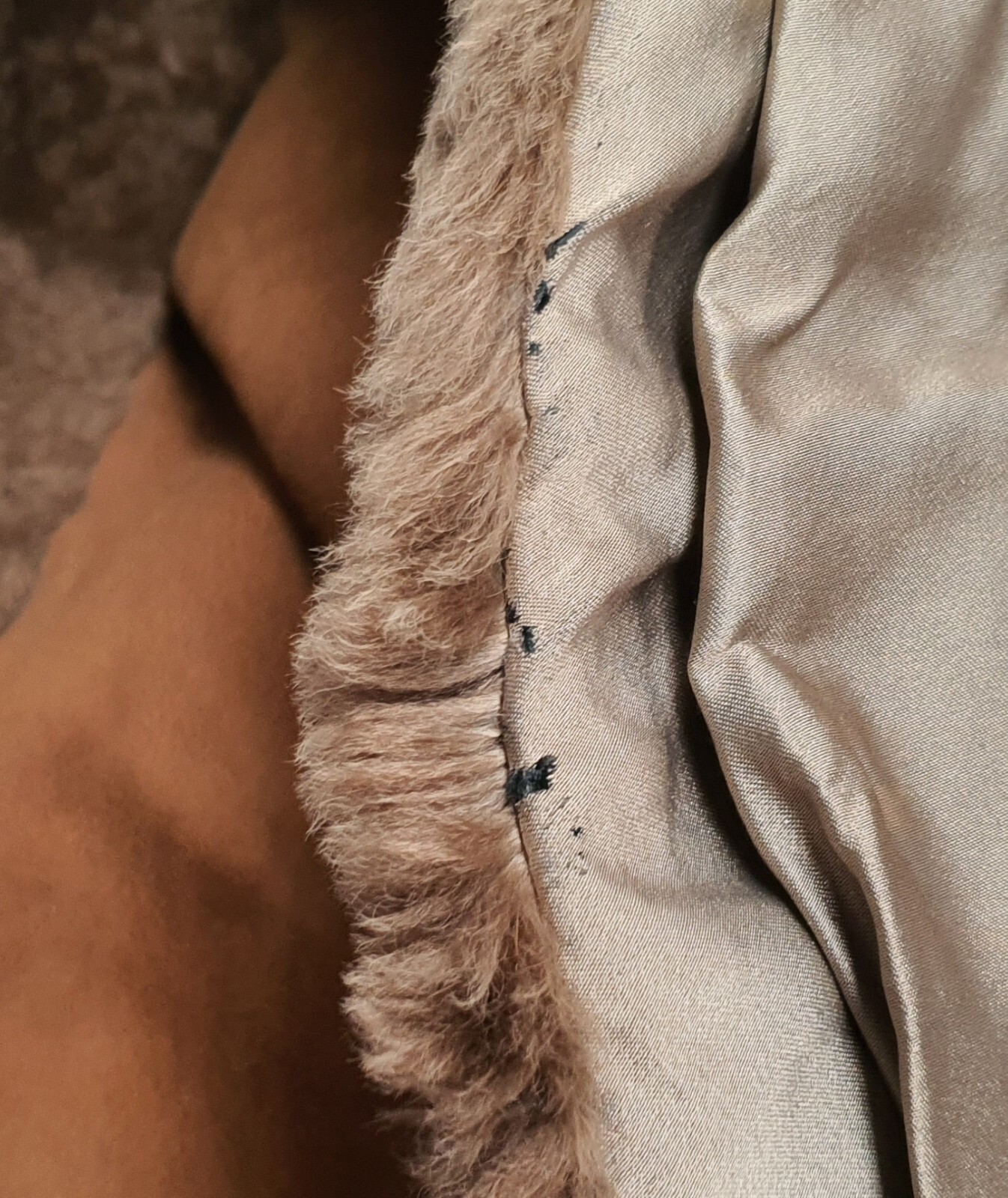 Vintage Lisal Melbourne 1970s Afghan Suede Coat with Lambs Wool Cuffs Collar SzS