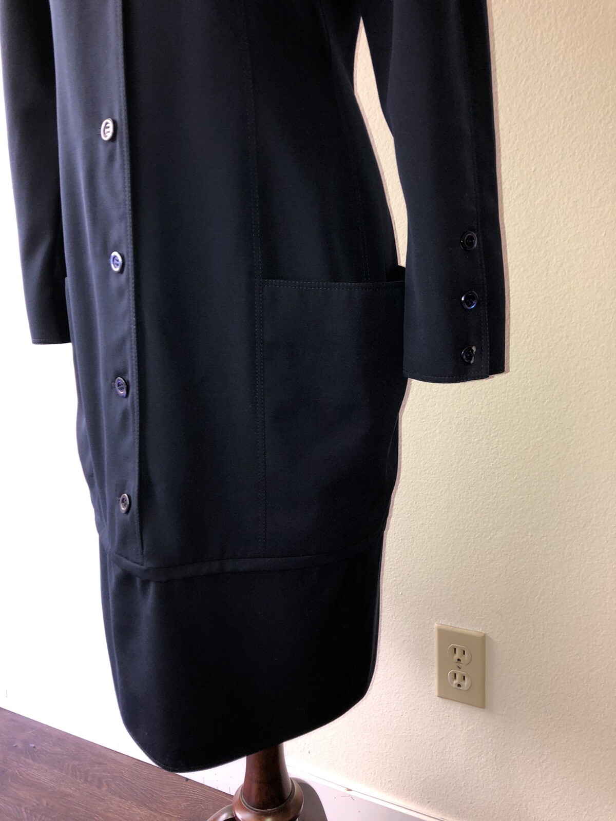 Vintage ’80s Emanuel Ungaro Parallele Avant Garde Midi Dress Shift Pockets Large
