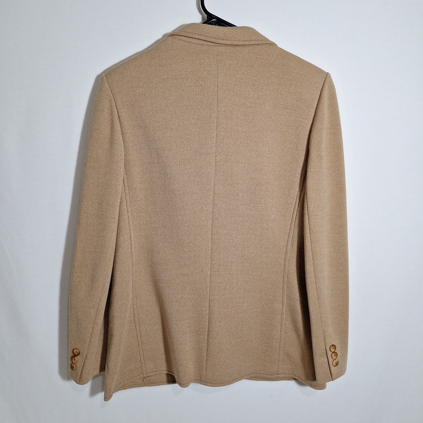 Vintage Bleyle Hooper Camel Wool Pantsuit Set Womens 12 Large Made W Germany 70s
