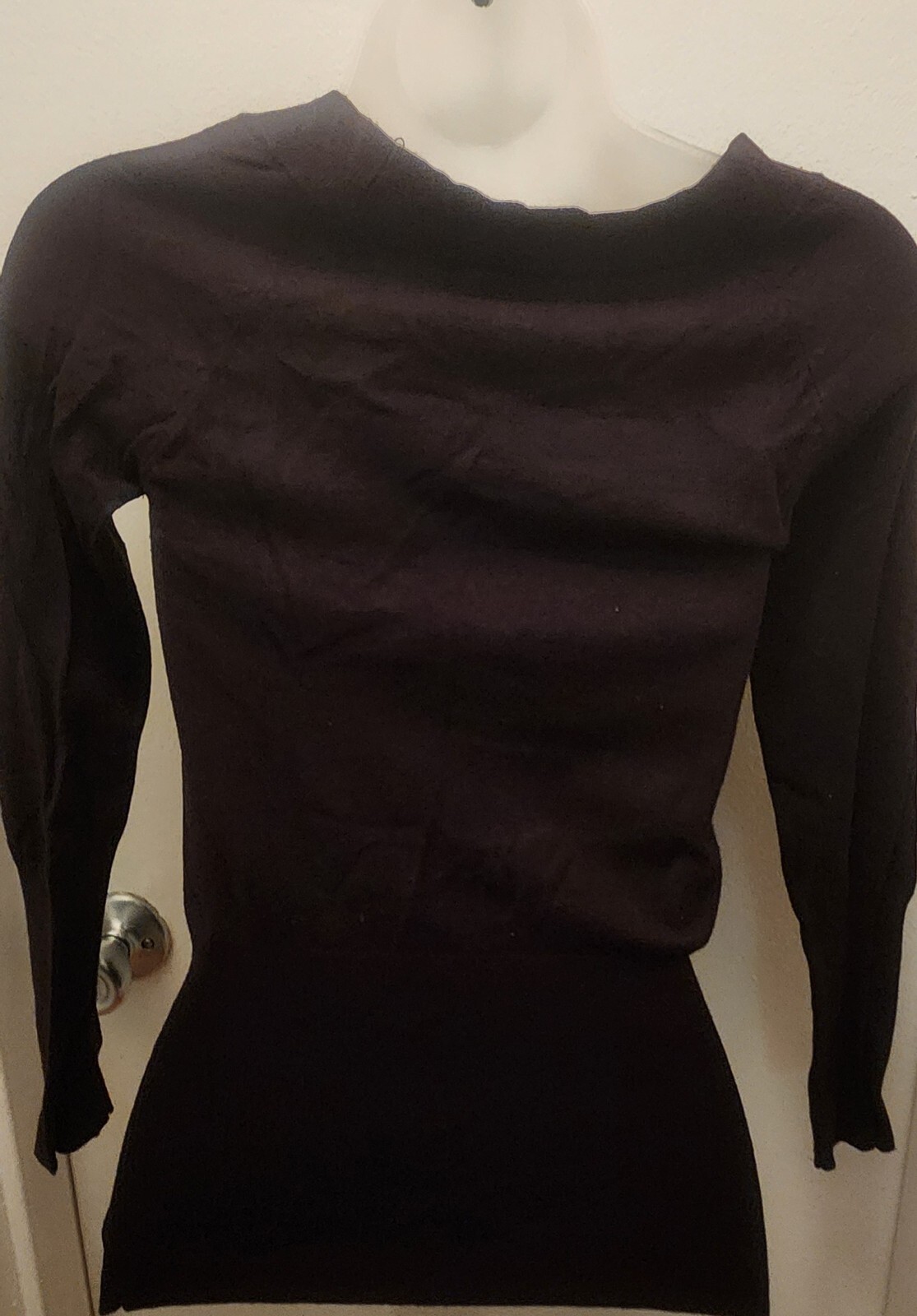 🌐VINTAGE PRE 🩷 LUVED Black light weight sweater fitted no tag size S