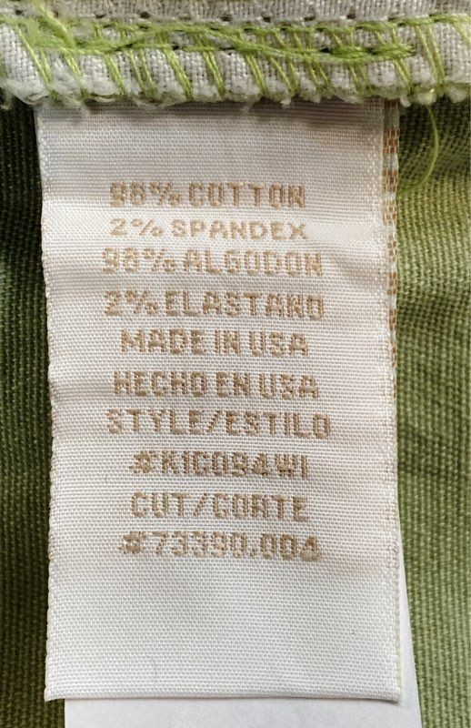 Vintage Y2K Baby Phat Women’s Green Stretch Twill Jeans Made in USA NWT Sz 7