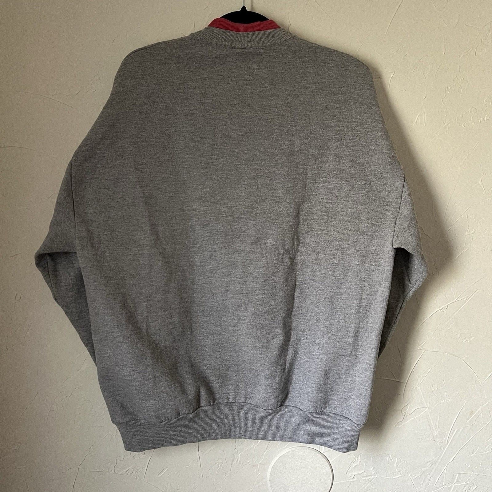 Vintage 90s Morning Sun Teddy Bear Rose Sweatshirt Hallmark Grandma Cozy Size XL