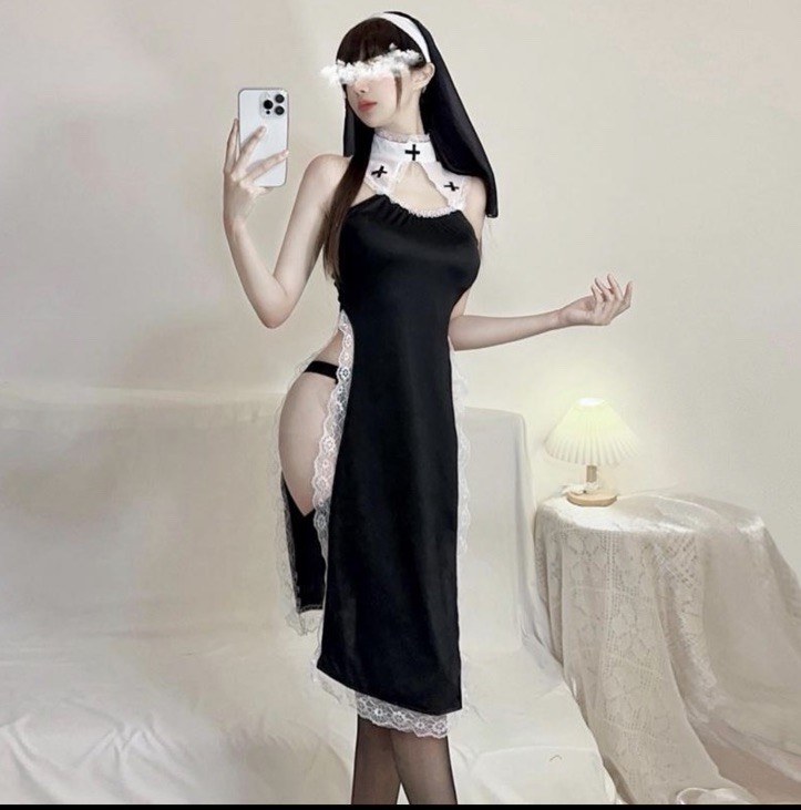 Midnight Vow” Black Lace Teddy