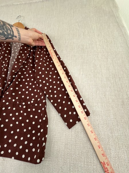 True Vintage Campus Casuals Sports Coat Polka Dot 1970s Groovy Hippy Blazer VTG