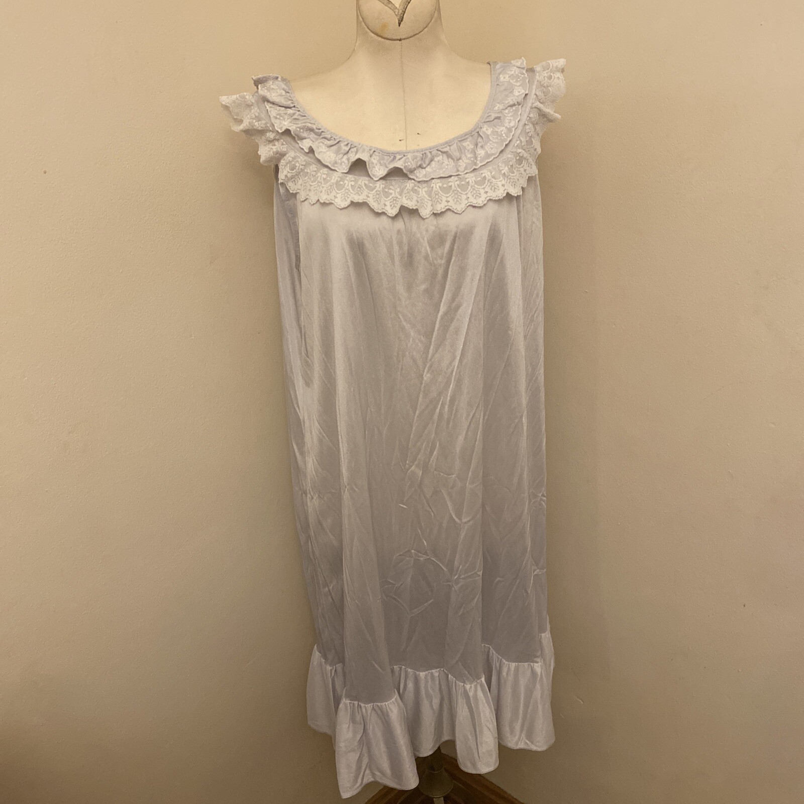Vintage Dream Wear Lingerie Nightgown Sleepwear Nylon Size Large