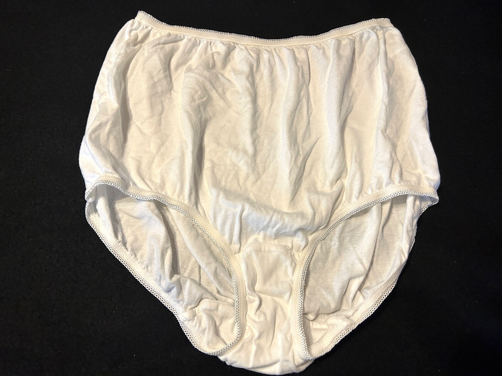 Vtg UNDERSCORE 4028 All Cotton High-Waist 6 Brief Panties