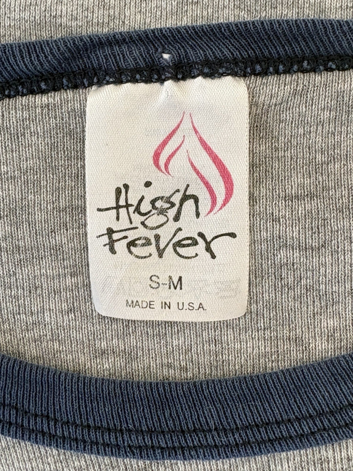 Vintage 80’s Syracuse University Orange High Fever Cropped Ringer T Shirt XS/S