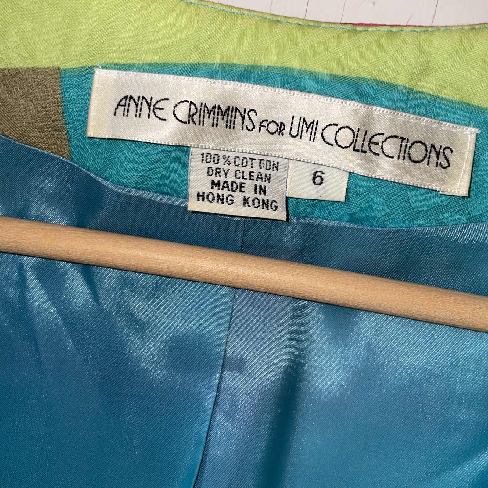 Vtg Anne Crimmins for Umi Collections Jacket Mod Abstract Statement Artsy Sz 6