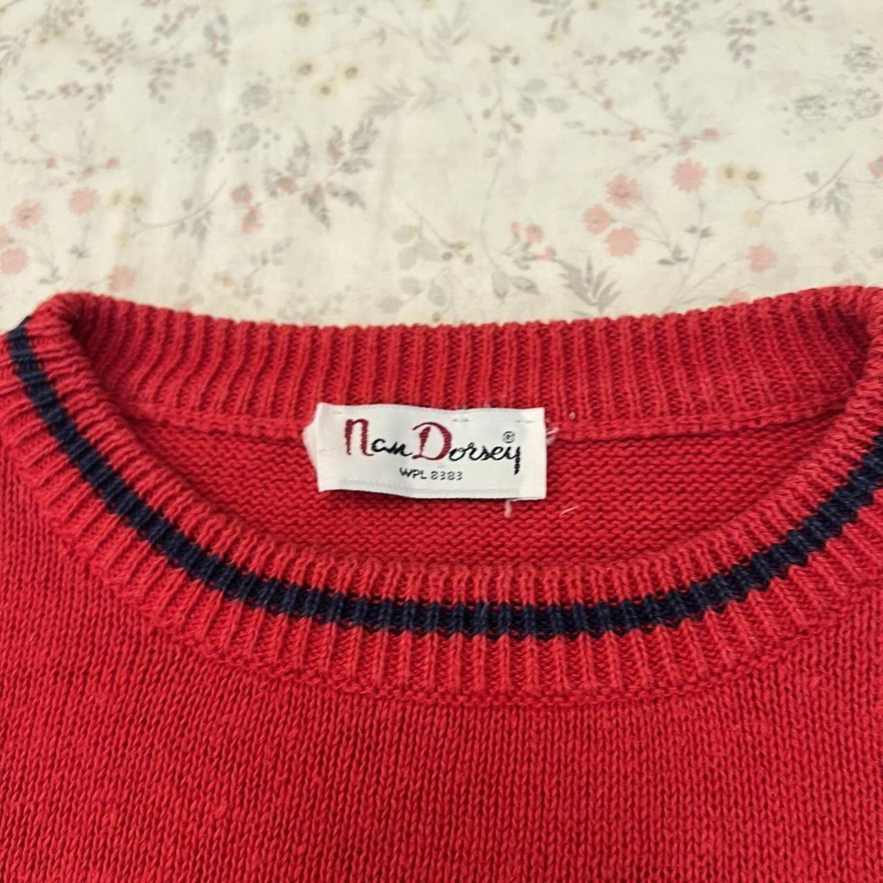 Vintage 60s Nan Dorsey Knit Top Nautical Sailor Cap Sleeve Striped Retro Mod