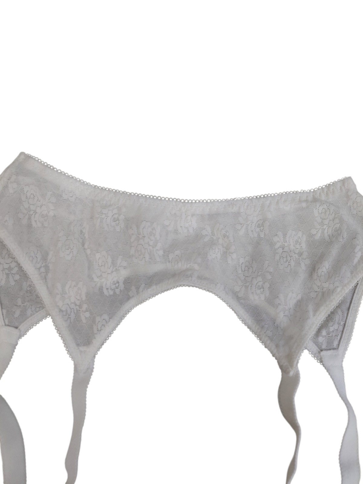 Vintage Garter Belt Size L White