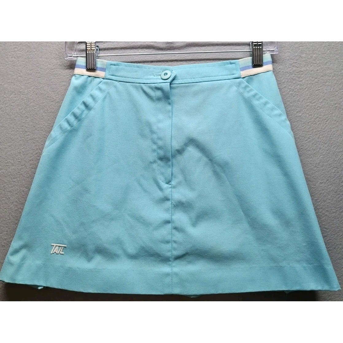 Vintage 90s TAIL Skirt Teal Blue Tennis Skirt Size 7/8 Made In USA Pickleball