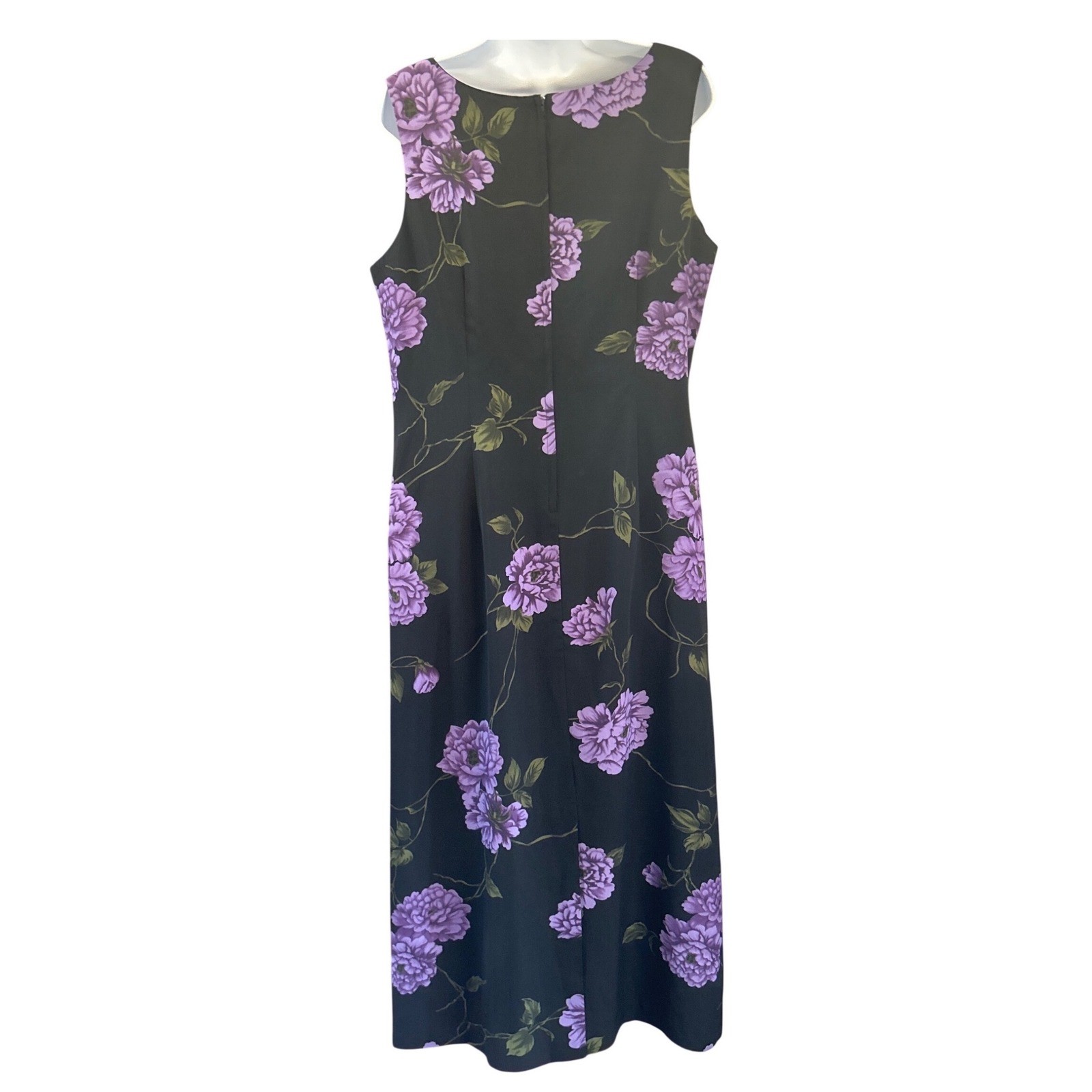 Vintage 90s Studio I Maxi Dress Purple Floral Whimsigoth Romantic Goth Grunge