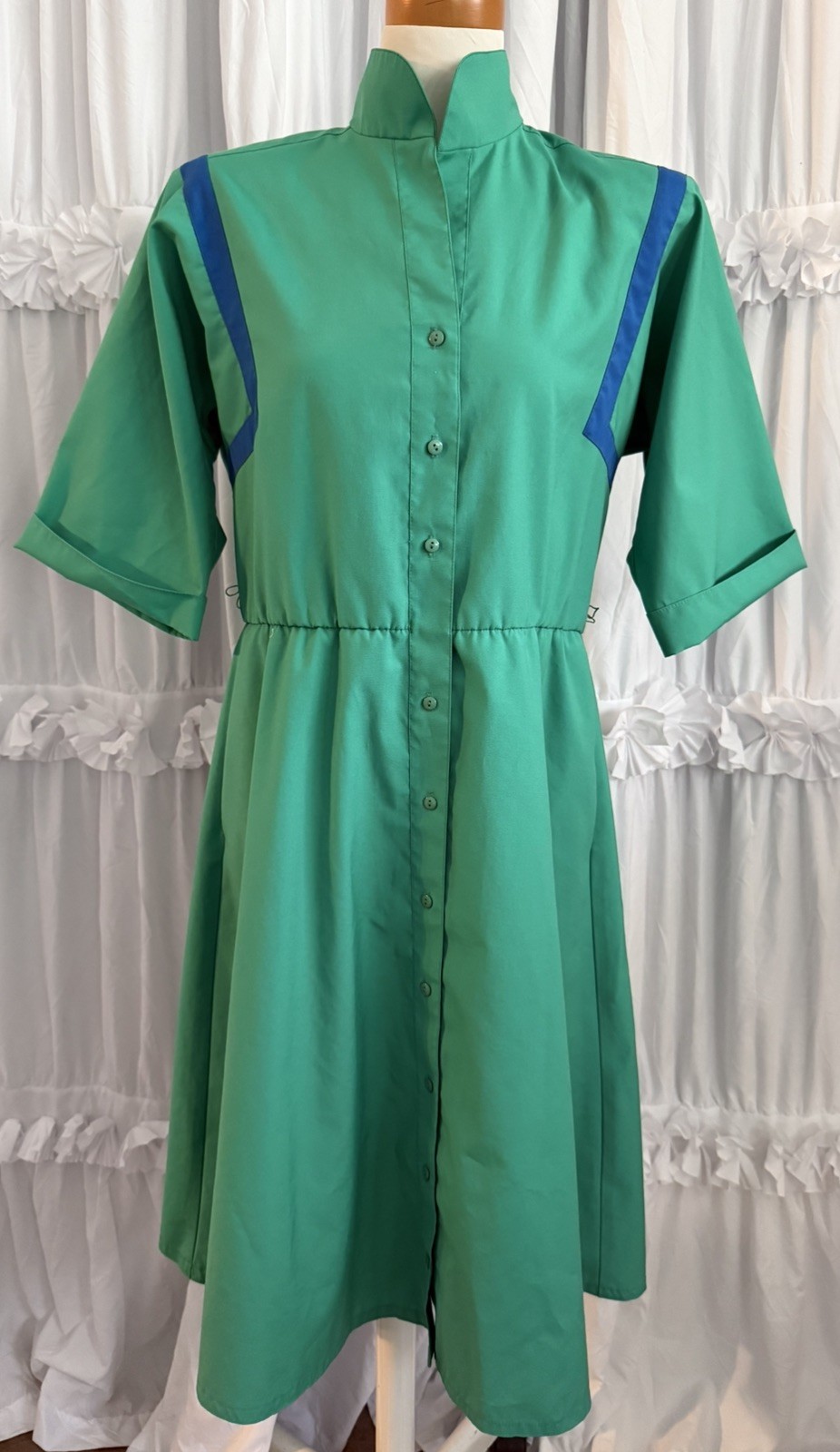 Vintage Dress Willi Of California 1970’s Green Size 8