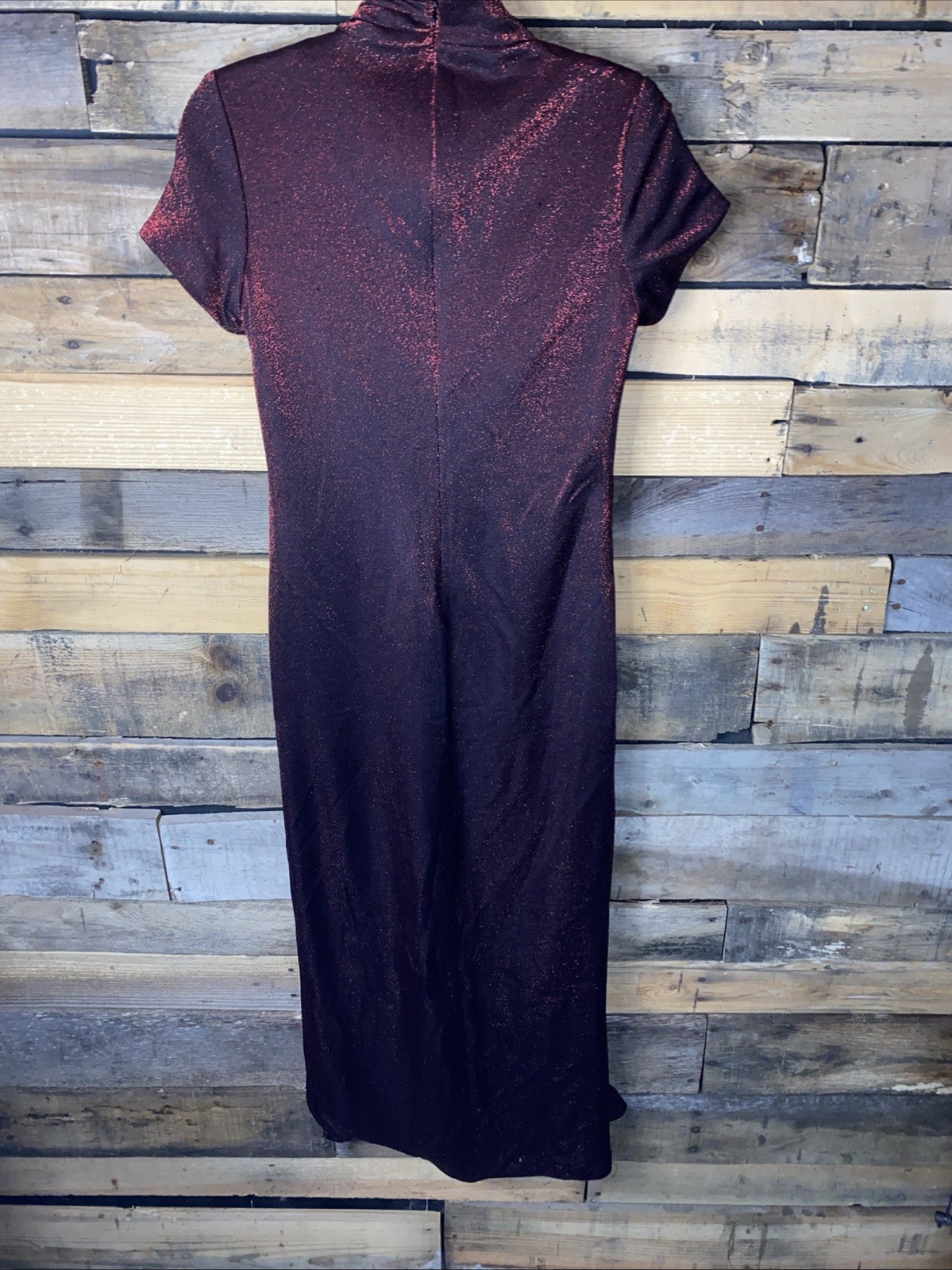 Y2K Vintage Arianna By Rachel Kaye dress red & black iridescent Sz 4P Gothcore