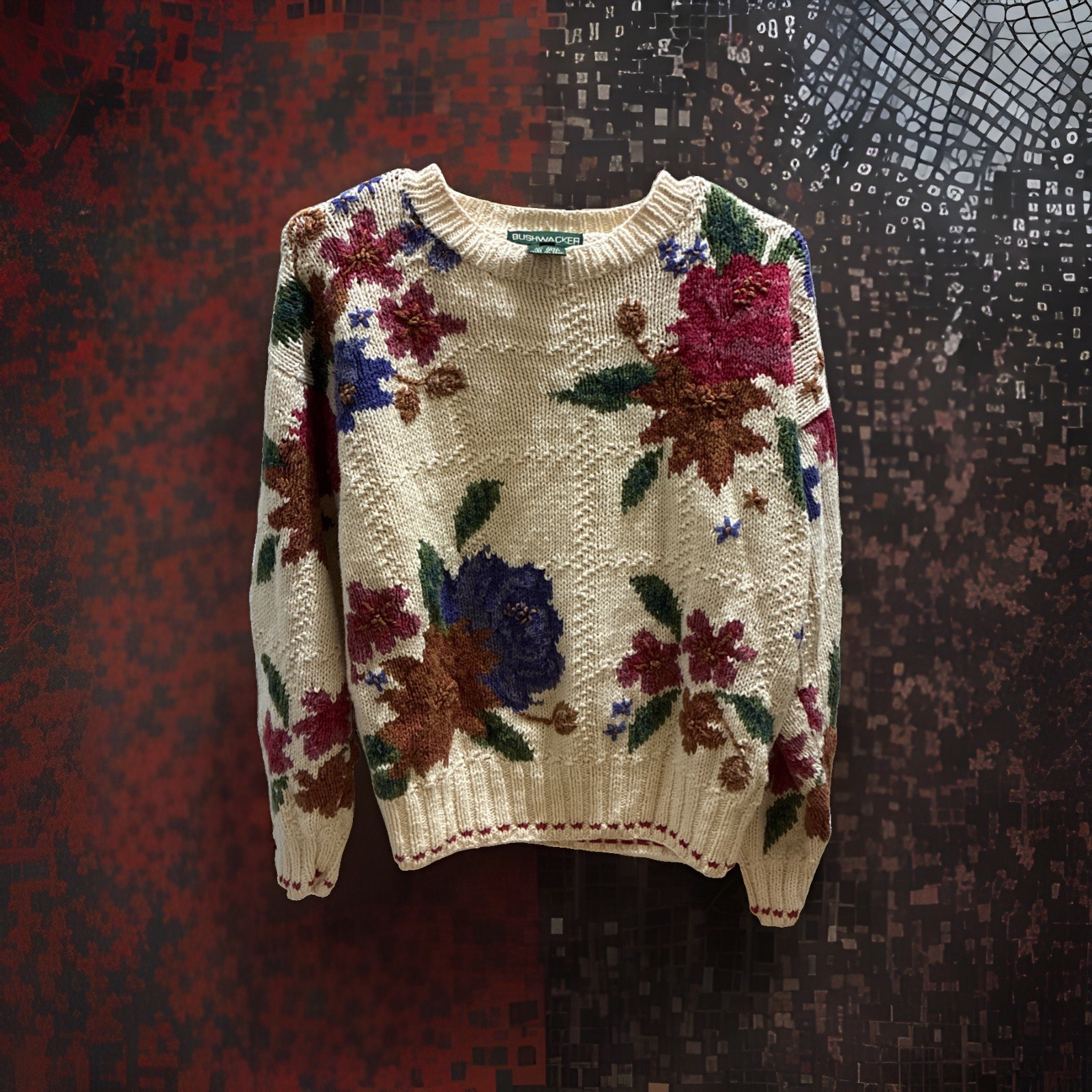 Vintage Bushwacker Floral Sweater Sz: Small