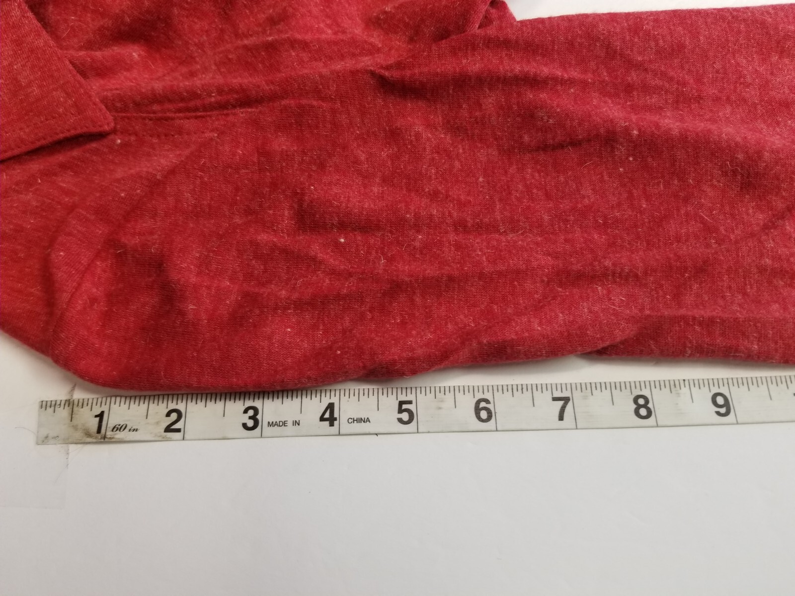 Vintage Butte Knit Retro Long Sleeve Dress ILGWU Label see measurements Red