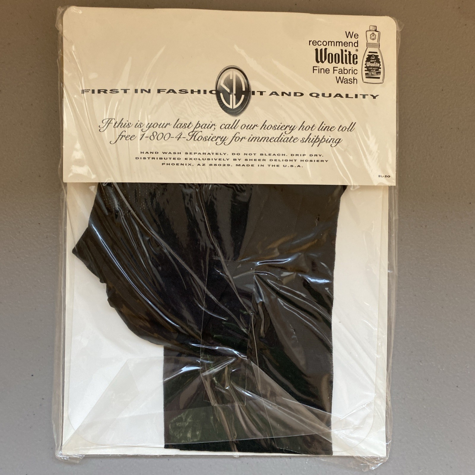 Vtg 1970S SHEER DELIGHT EXQUISITE PANTY HOSE Jet Black & Suntone 2 Pair NOS SZ 2