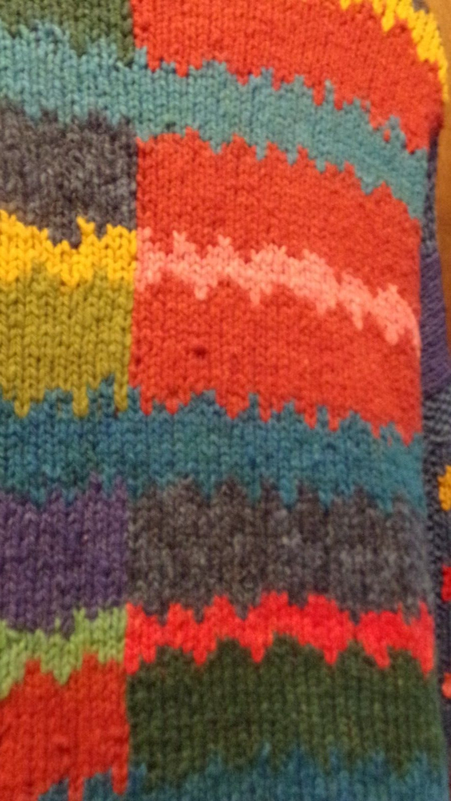 Vintage Amano Wool Sweater Colorful Large-XLarge Womens Mens
