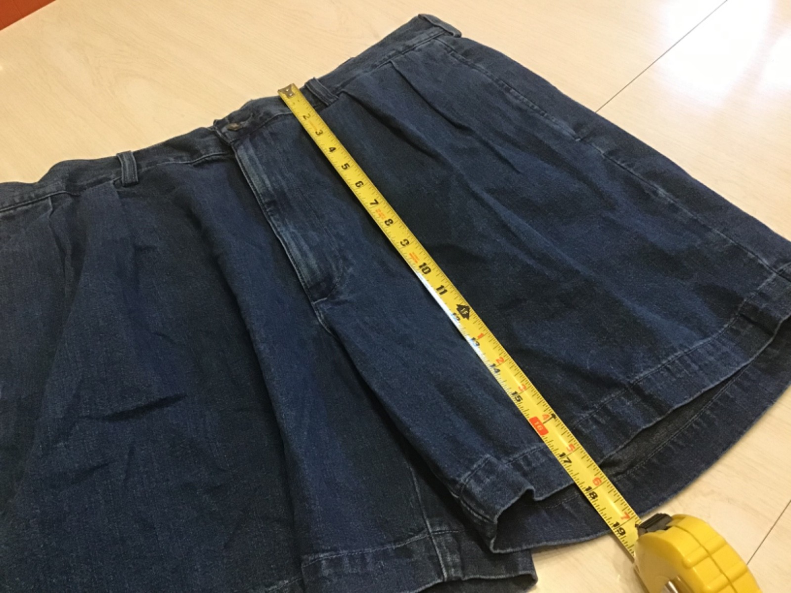 Vintage Polo Ralph Lauren Denim Shorts Womens Pleated NO SIZE TAG See Pictures