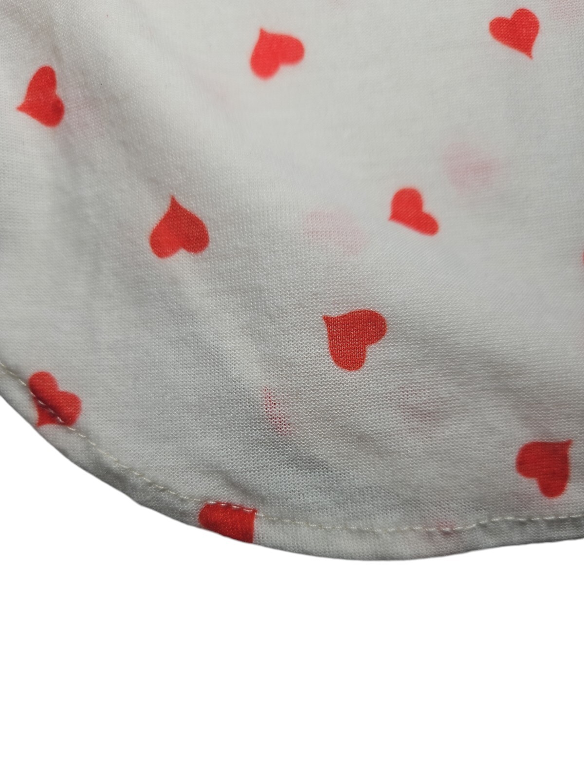 Vtg 1980s Teddy Bear & Hearts Nightgown Single Stitch Sleep Shirt Union Made USA