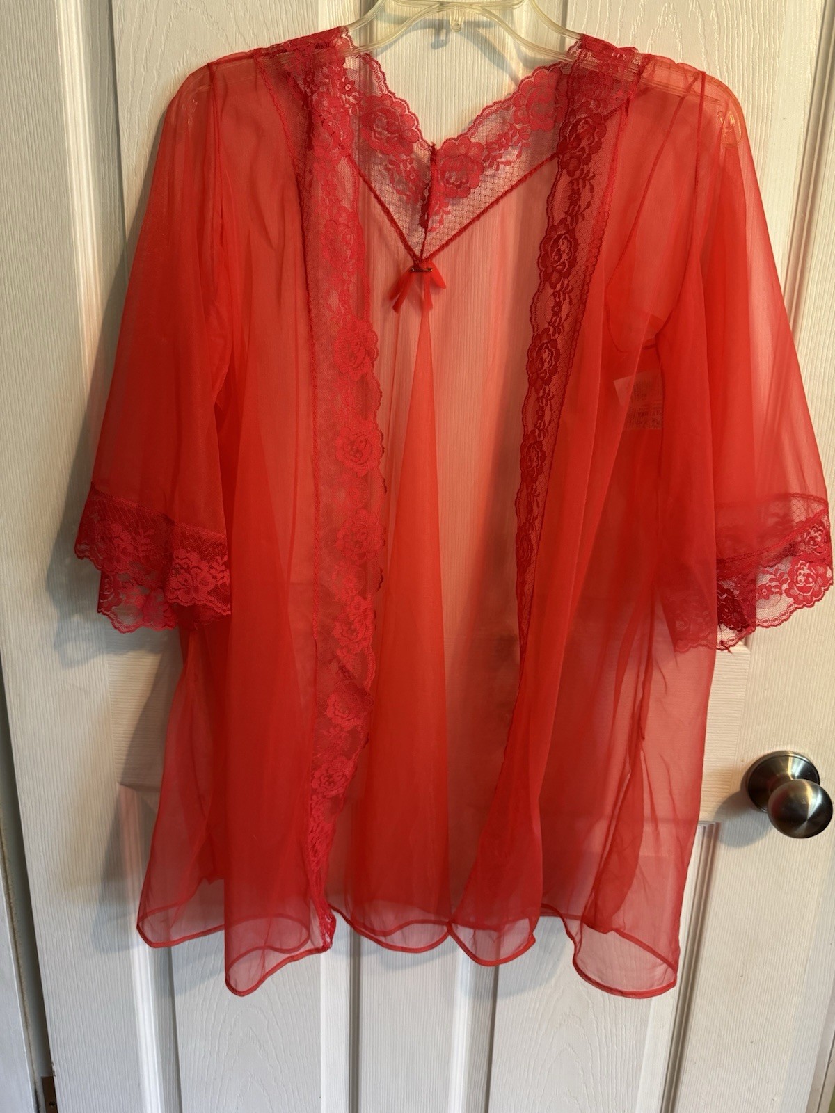Vintage Red Lingerie Jacket Lace Size M Pandora By Chic Sabrina carpenter