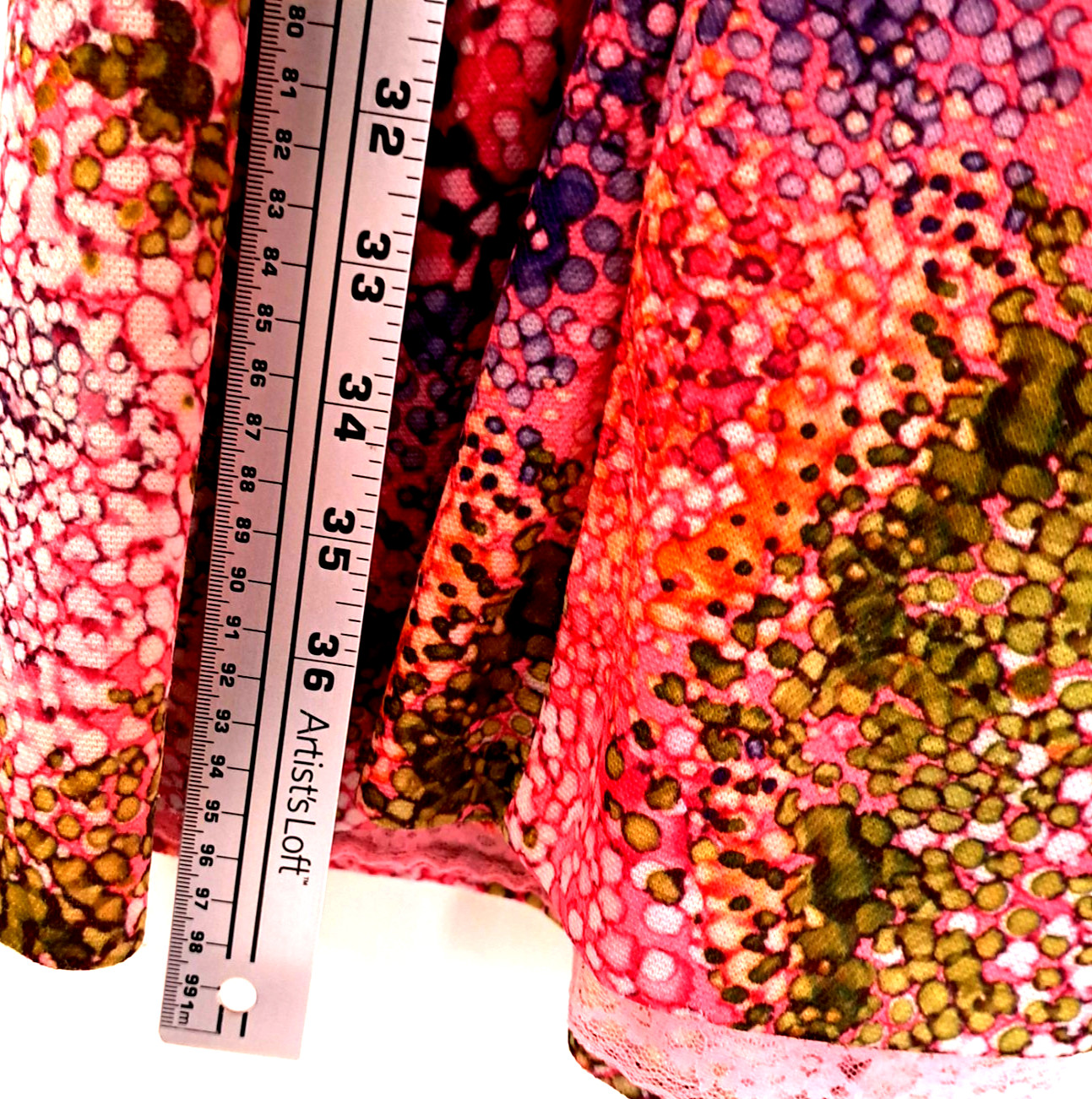 Vtg Channel 1 By Bill Sims Polyester Multicolor Dress Belt Abstract 1980s