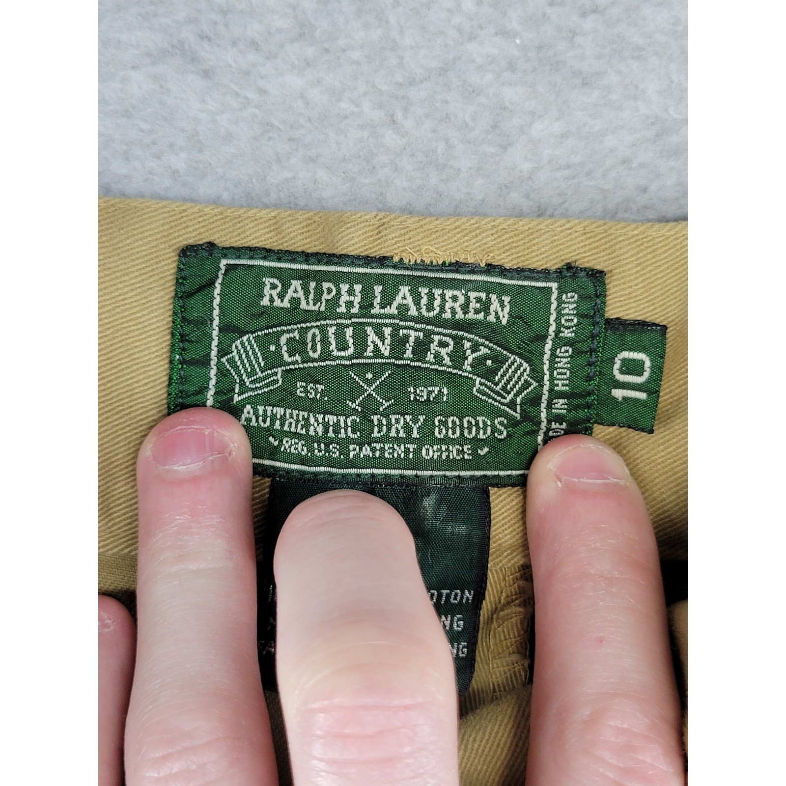 Vintage Ralph Lauren Country Tan Cotton Jodhpur Equestrian Trousers Womens 10