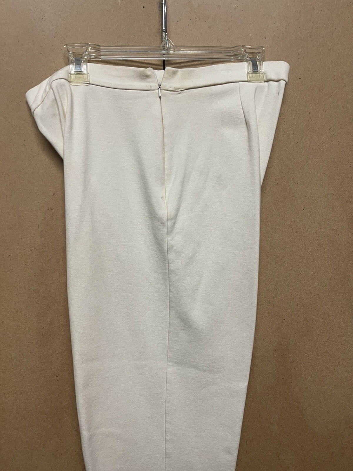 Vintage TALBOT’S Side Zip Ivory/Cream Pants Large Some Stretch No Pockets