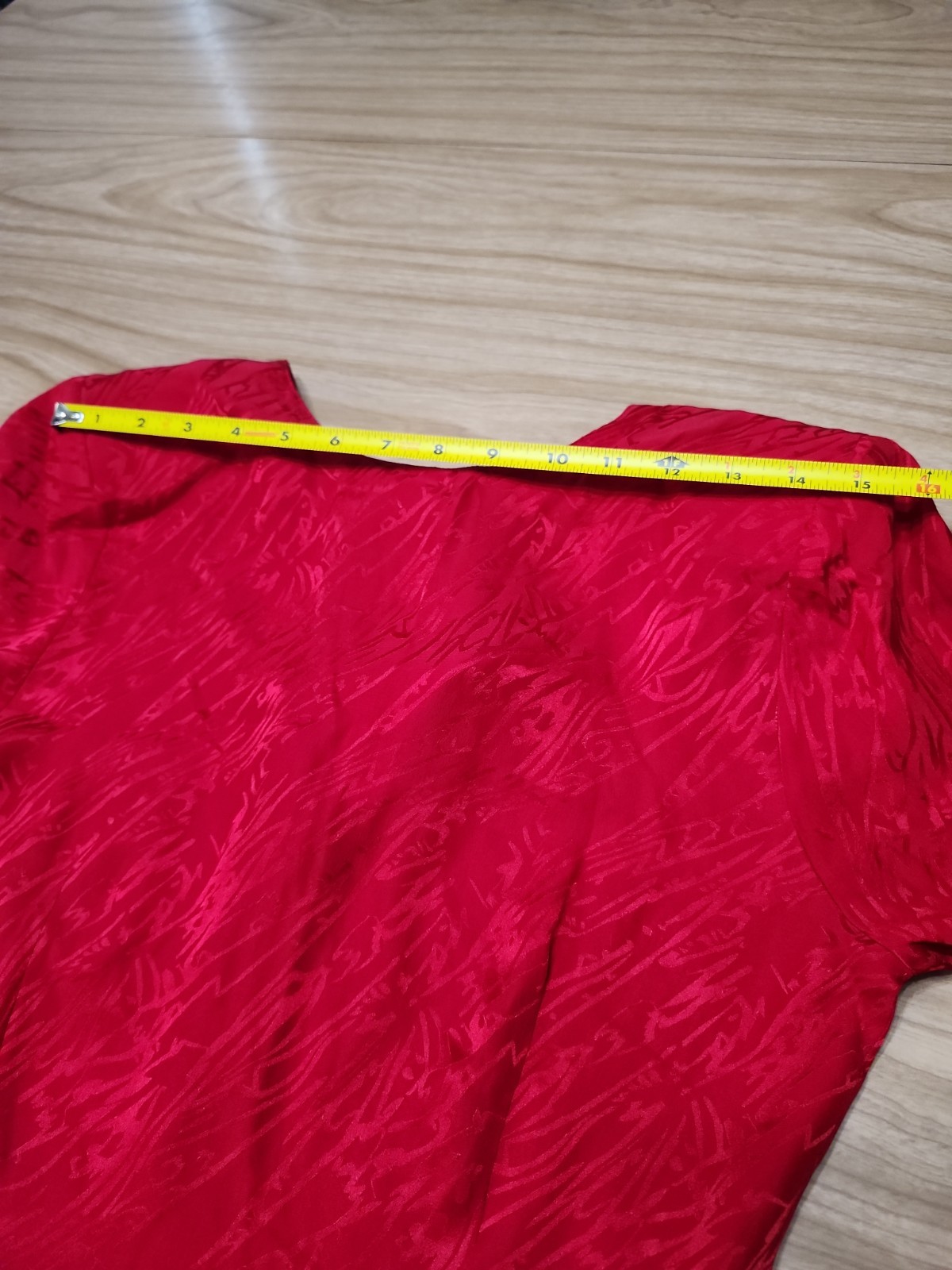 Vintage Ambria Dress 100% Silk Size 6 Peplum Zipper Back Long Sleeves V Back