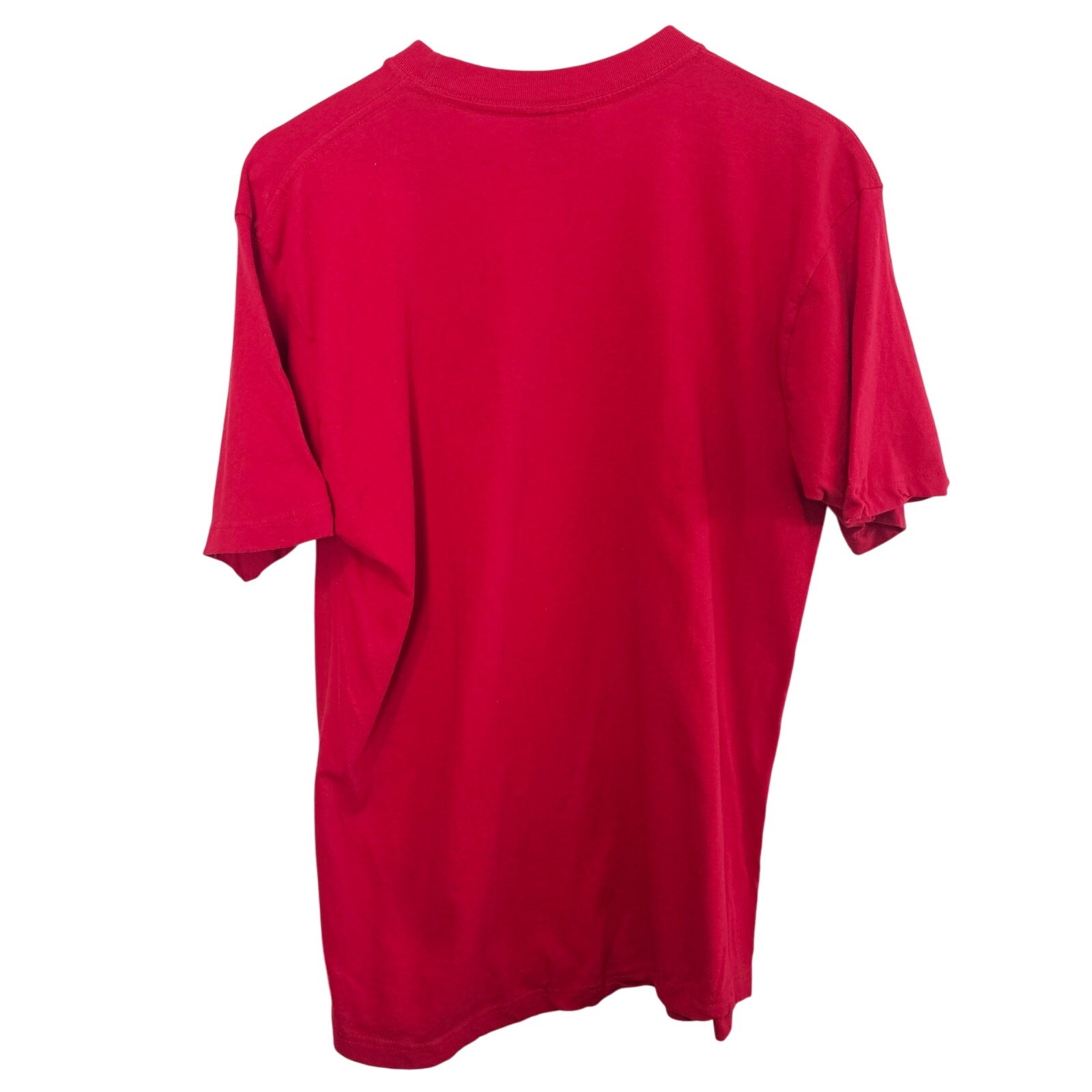 Vintage Merry Christmas T-Shirt Womens XL Red Puff Paint Holiday Party 80s Retro