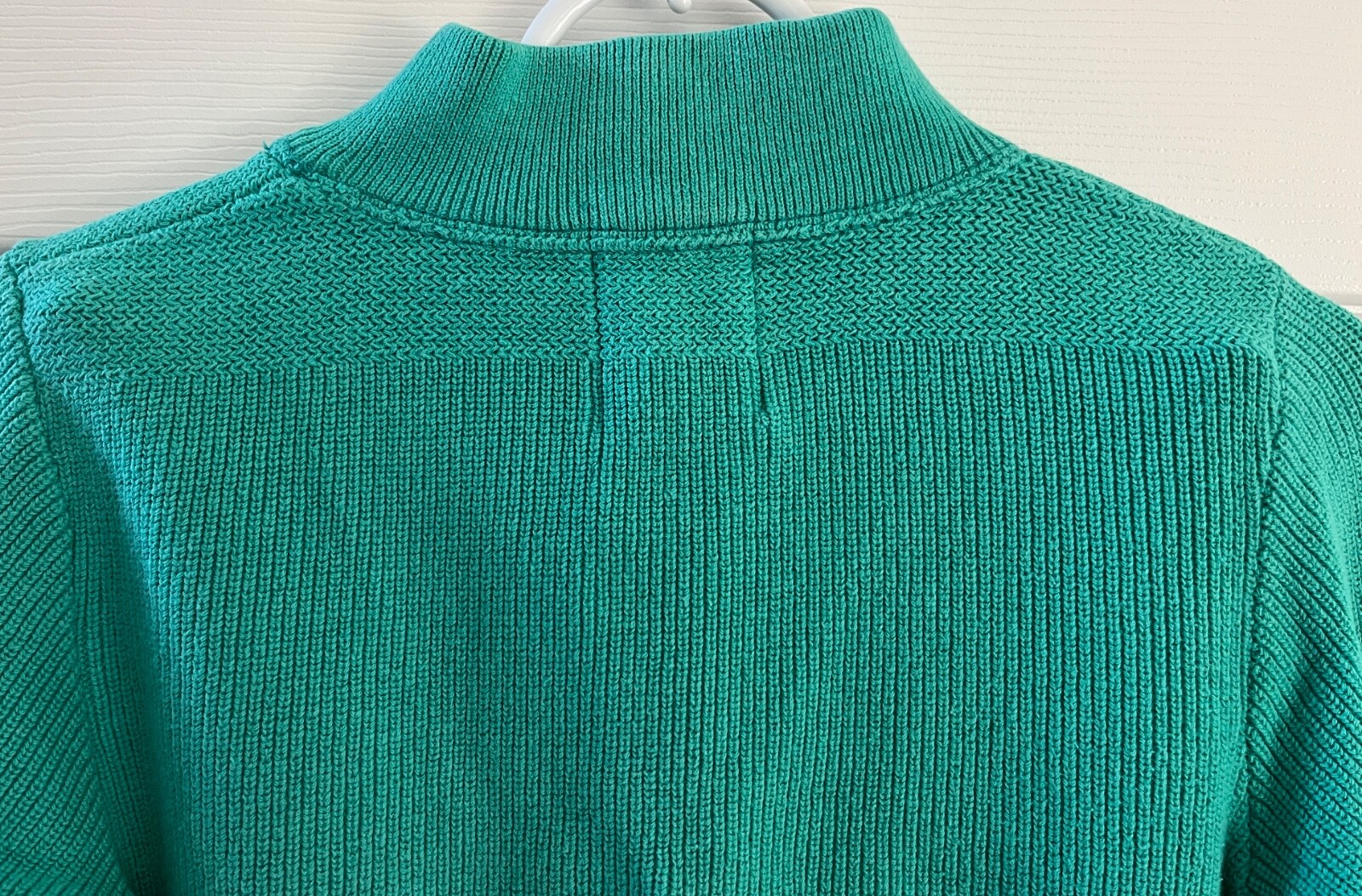 Vintage 1981 Alps Rugged Outdoors Green Cotton Fatigue Henley Sweater Womens XS