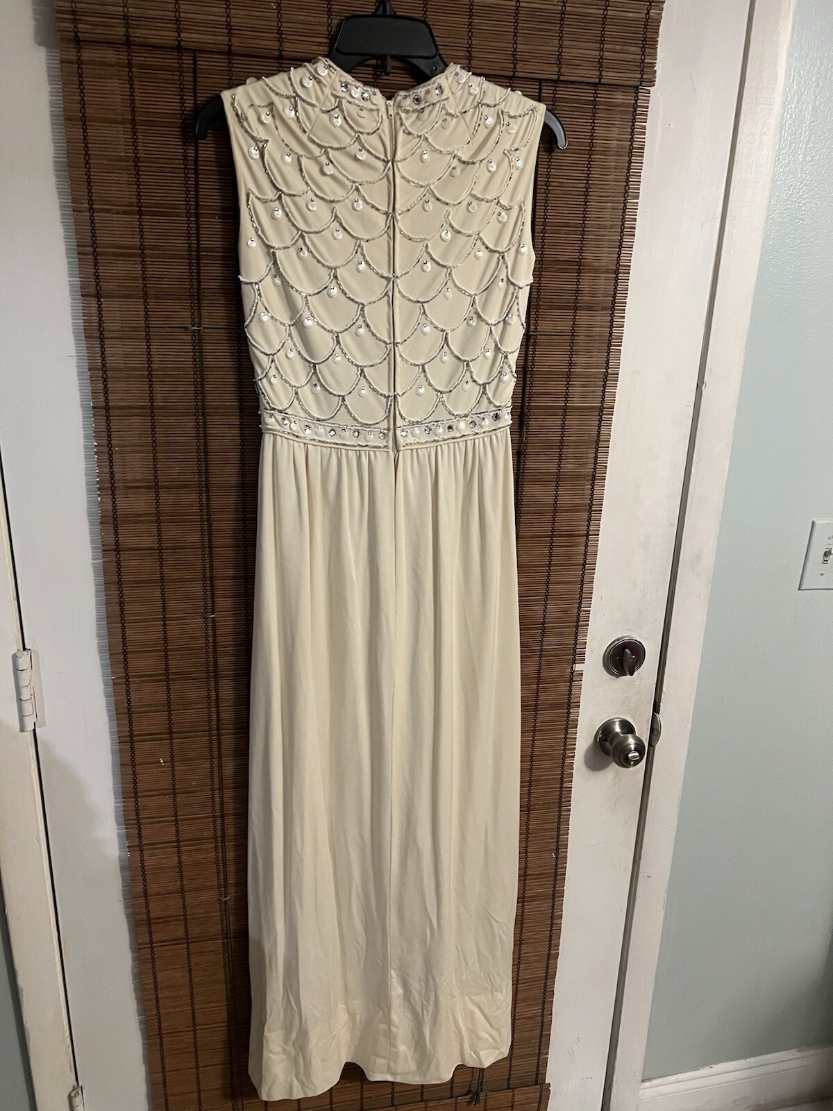 Vintage 1950s Ceil Chapman Metallic Striped Designer Dress – Size Small