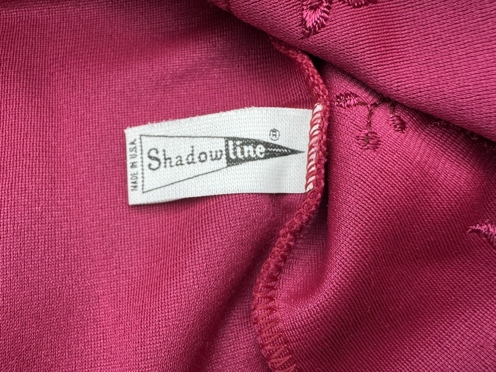 VTG Shadowline Bed Jacket Robe Embroidery Details NOS w/Tag 80’s Cottagecore S/M
