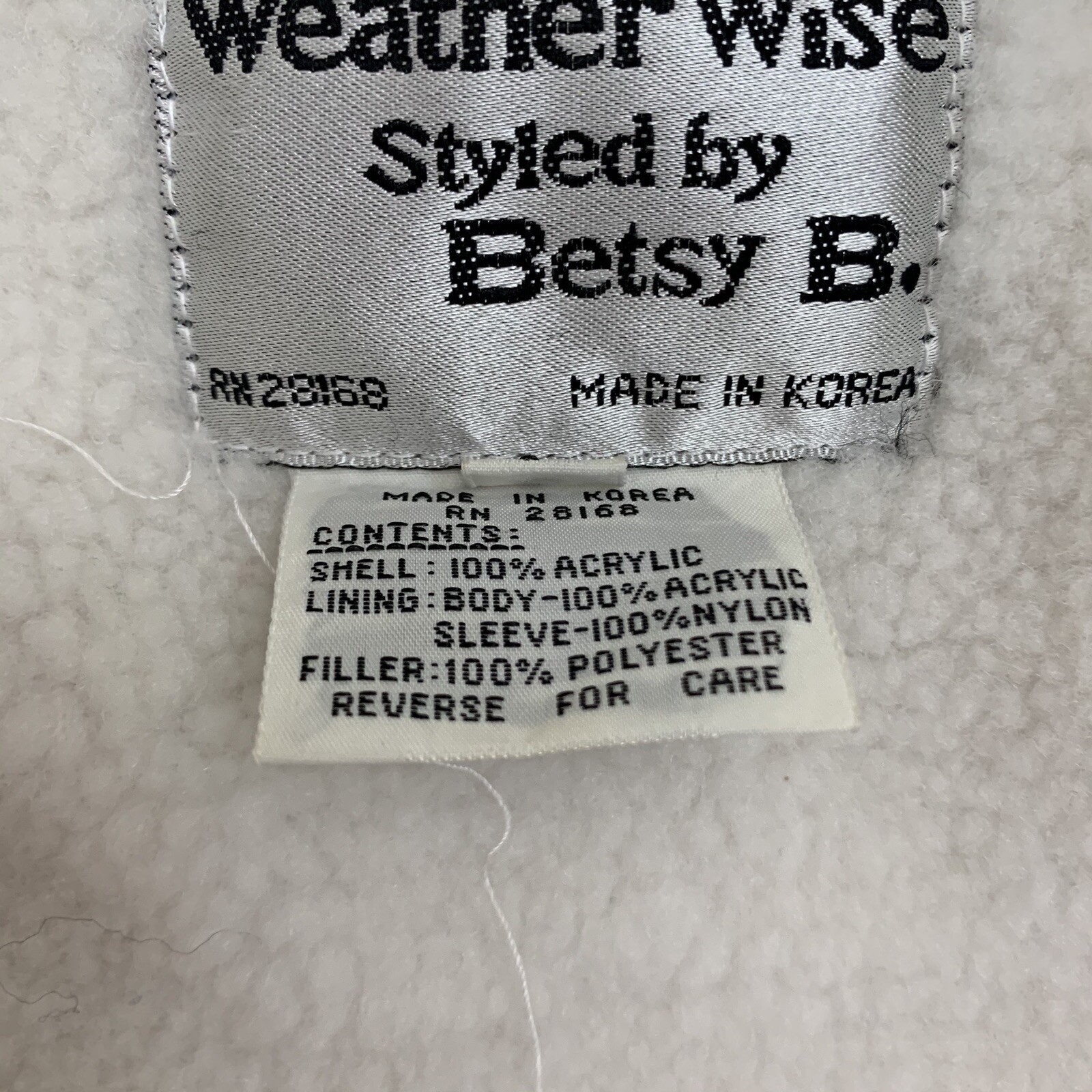 Vintage Medium Sweatshirt Fair Isle Weather Wise Styled By Betsy B Pink White