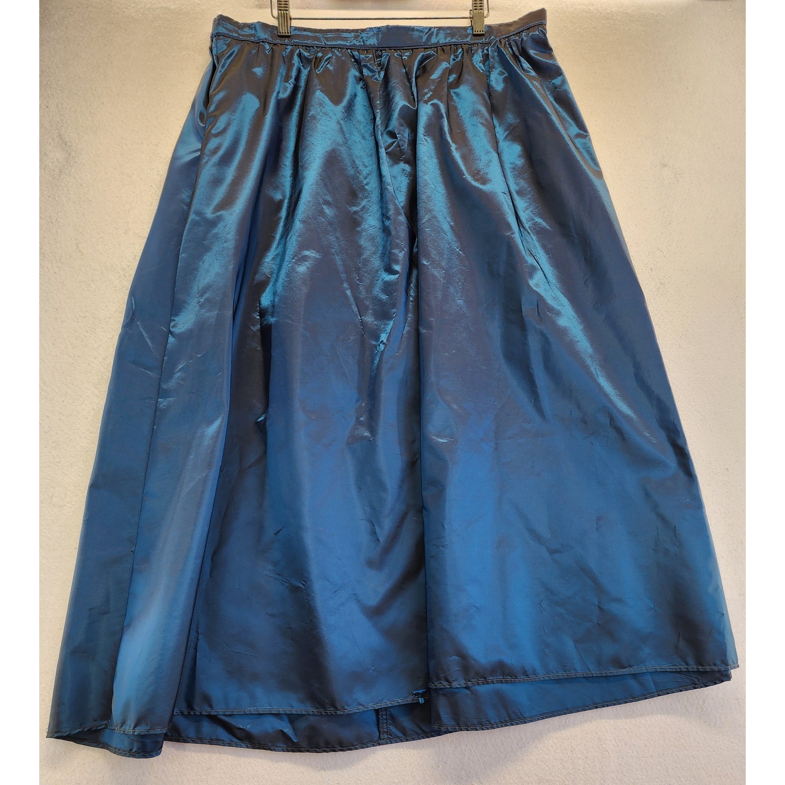 Alfred Angelo Vintage Blue Purple Lace Bow Top Iridescent Taffeta Skirt Set
