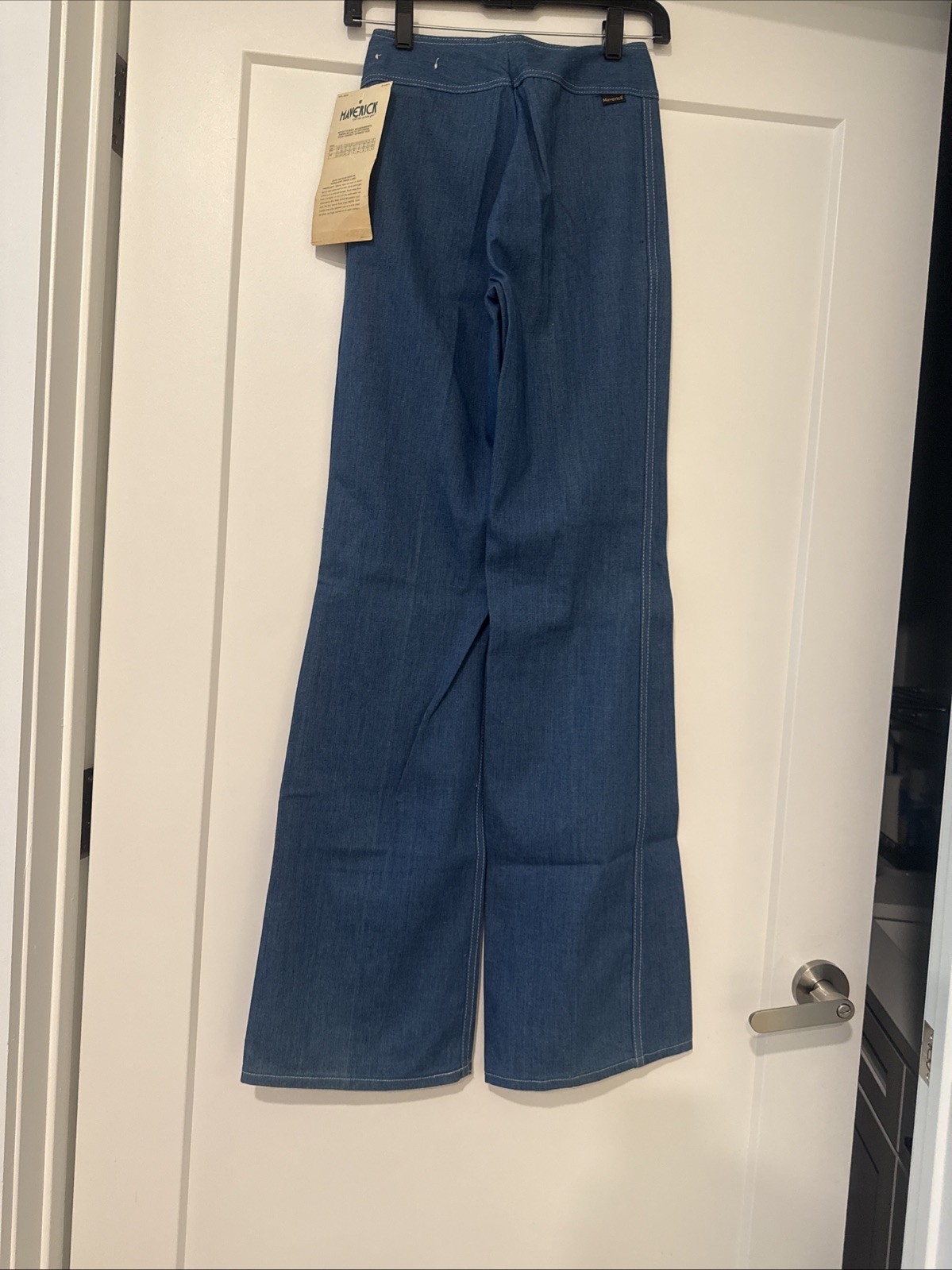 Vintage 1970s Stunning Maverick Double Zipper Jeans New With Tag Size 7/8