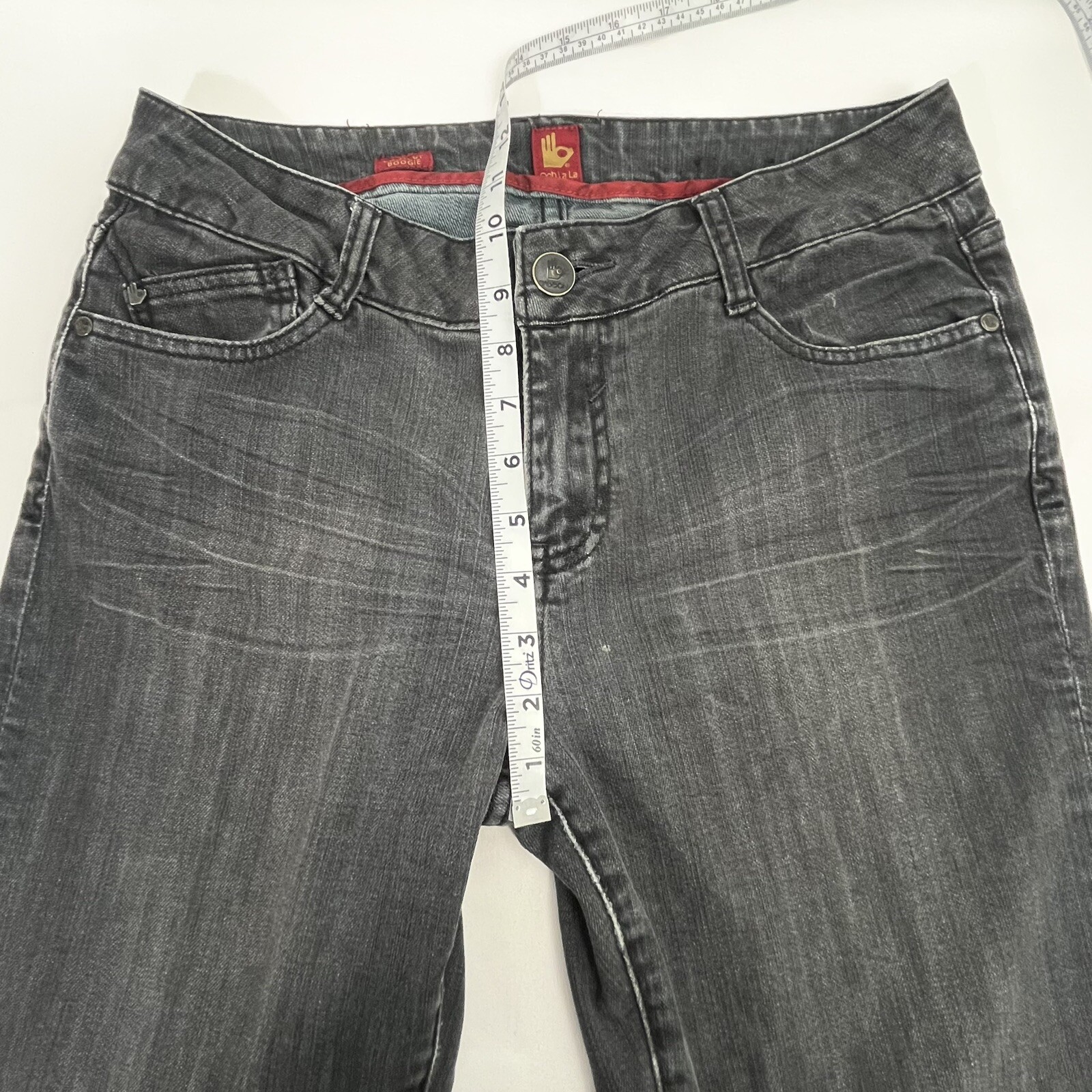 Sasson Jeans Sz 8 Black Bootcut Boogie 32” Inseam Y2K Ooh La La Women’s Vintage