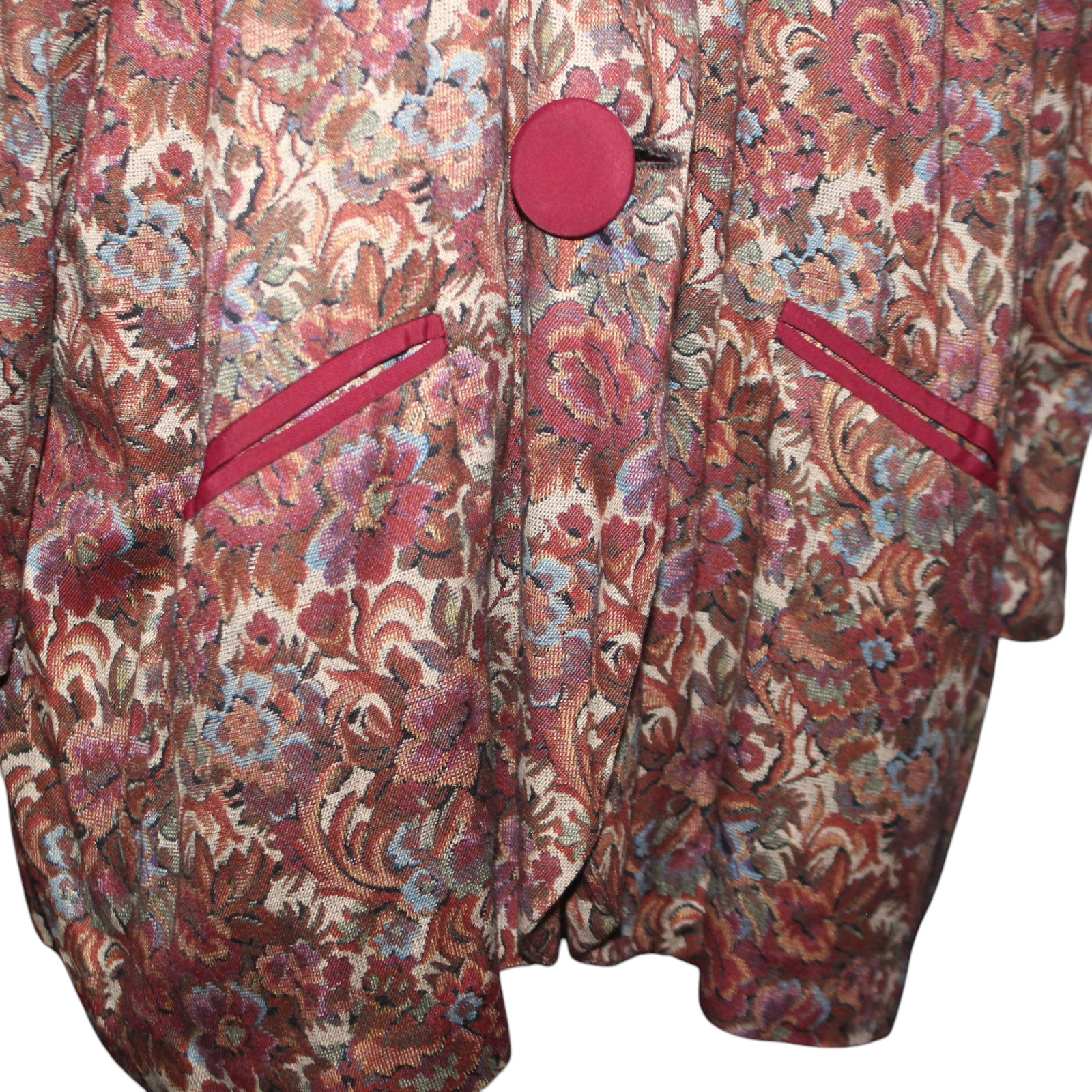 VINTAGE BGB LTD Cardigan Sz L Grandma Sweater 80s Retro Artsy Maximalism Top