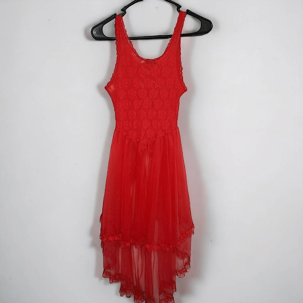 Stroke of Midnight Vintage 80s Gothic Vamp Lingerie size Small