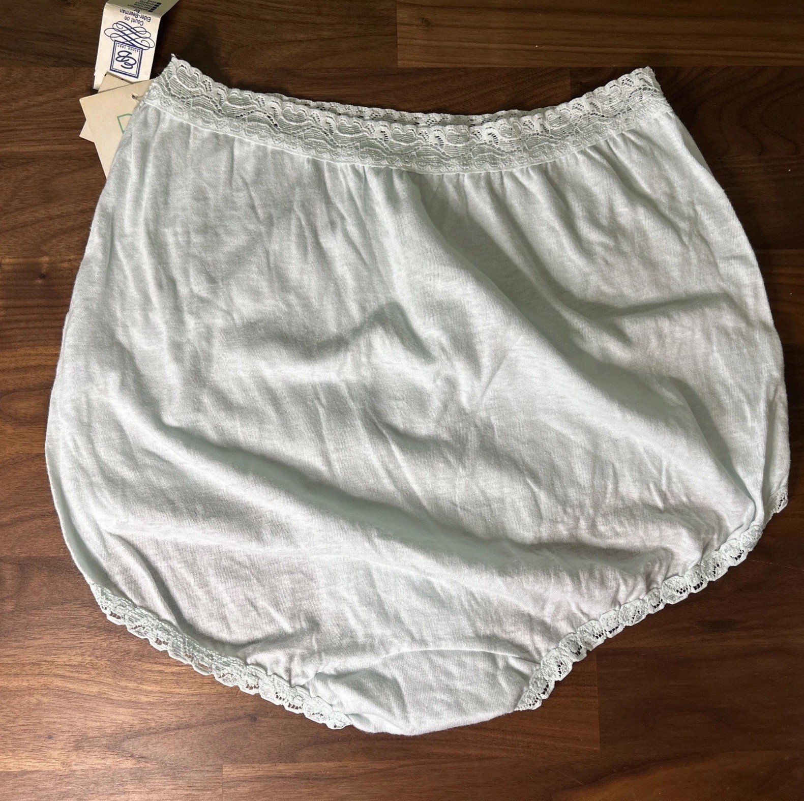 Vtg PAM UNDIES BY CLAXTON Panties Size 9 Hips 44-45 Light Blue Cotton Full Cut