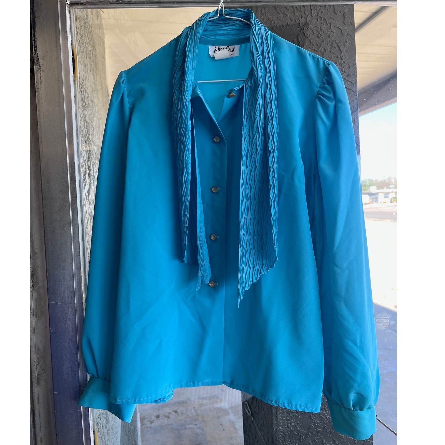 Vintage 1980’s Jo Hardin business casual button down top size 10