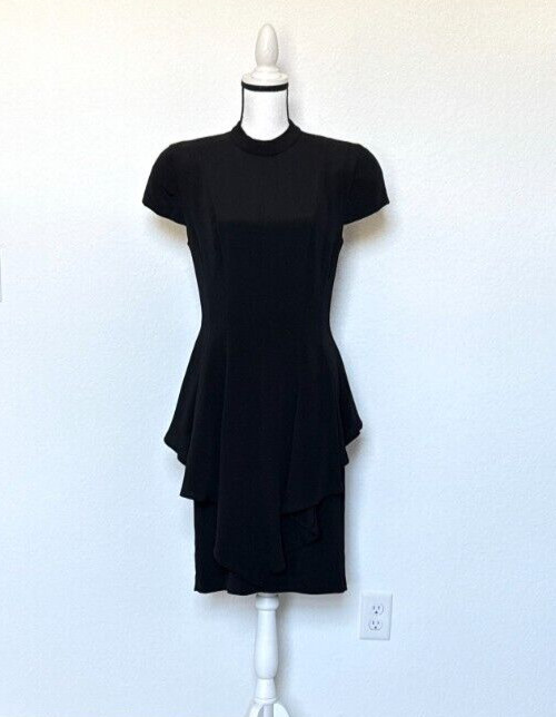 1980s Black Dress with Bare Back, 1990s LBD with Cap Sleeves and Cut Out Back